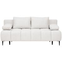 Schlafsofa Bobbio Beige B: 204cm - Beige/Schwarz, MODERN, Textil (204/90/95cm) - MID.YOU