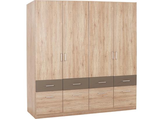 Kleiderschrank Aalen Exra B:181cm San Remo Eiche Dekor - Eichefarben/Grau, KONVENTIONELL, Holzwerkstoff (181/197/54cm) Kleiderschrank Aalen Exra B:181cm San Remo Eiche Dekor - Eichefarben/Grau, KONVENTIONELL, Holzwerkstoff (181/197/54cm)