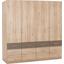 Kleiderschrank Aalen Extra, 181cm - Eichefarben/Grau, KONVENTIONELL, Holzwerkstoff (181/197/54cm) Kleiderschrank Aalen Extra, 181cm - Eichefarben/Grau, KONVENTIONELL, Holzwerkstoff (181/197/54cm)