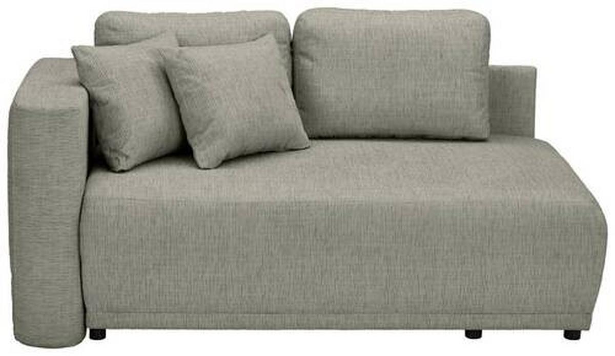 Chaiselongue Nello - Schwarz/Braun, KONVENTIONELL, Textil (93/73/171cm) - MID.YOU