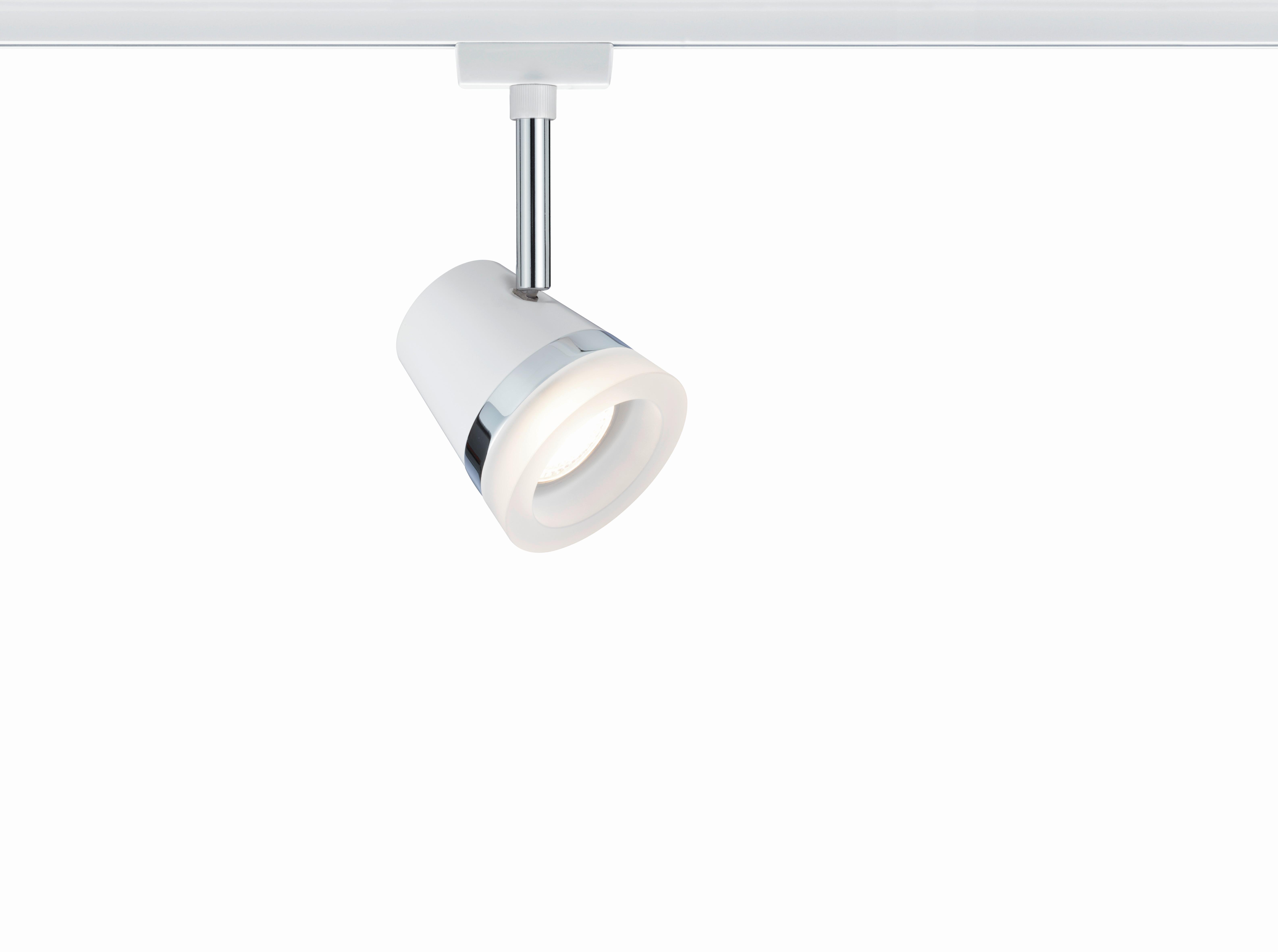 Schienensystem Urail Strahler 95362 Spotkopf Schwenkbar - Chromfarben/Weiß, Design, Metall (18/9cm) - Paulmann