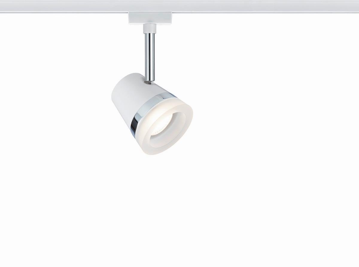 Schienensystem Urail Strahler 95362 Spotkopf Schwenkbar - Chromfarben/Weiß, Design, Metall (18/9cm) - Paulmann