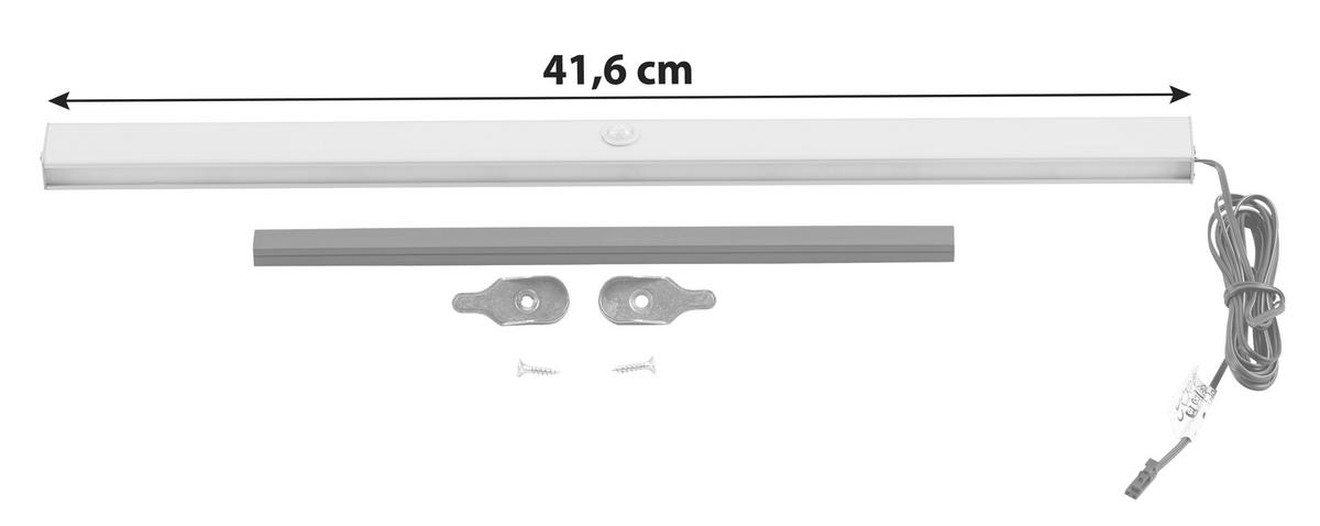 Kleiderstange Unit L: 41,6 Cm Alufarben Mit Led-Beleuchtung - Alufarben, MODERN, Metall (41,6cm) - Ondega