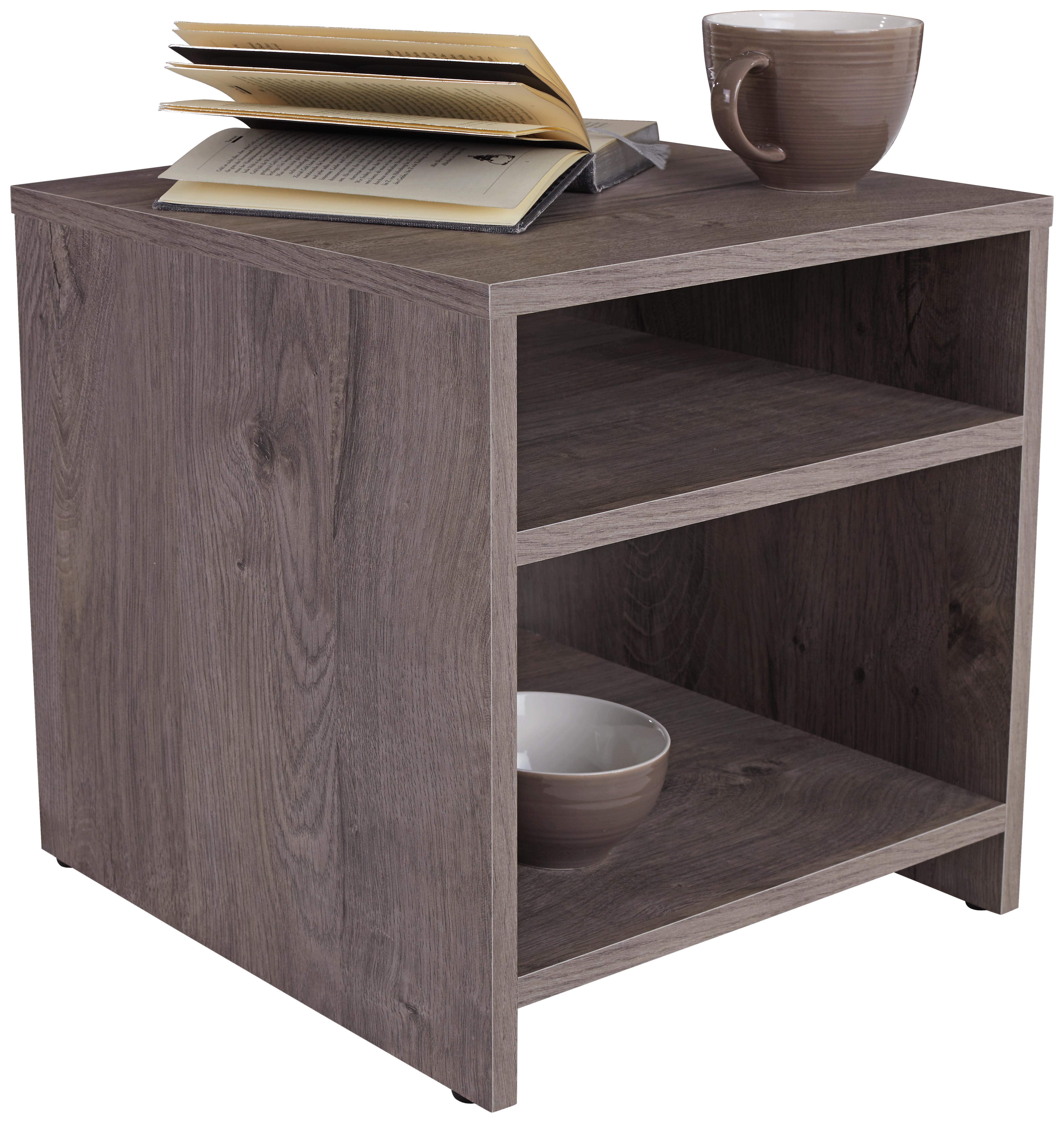 Beistelltisch Luca - Eichefarben, MODERN, Holzwerkstoff (40/40/37cm)