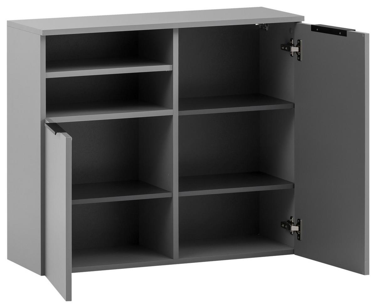 Hängeschrank Alessio Bxh: 80,4x70 Cm Grau - Platinfarben/Grau, MODERN, Holzwerkstoff (80,4/70/32cm) - MID.YOU