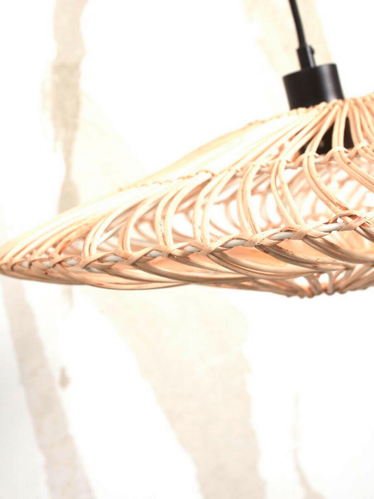 Stehleuchte Zanzibar/Fs/Ad/W/4012/W - Weiß, Trend, Naturmaterialien (63/40/150cm) - Good & Mojo