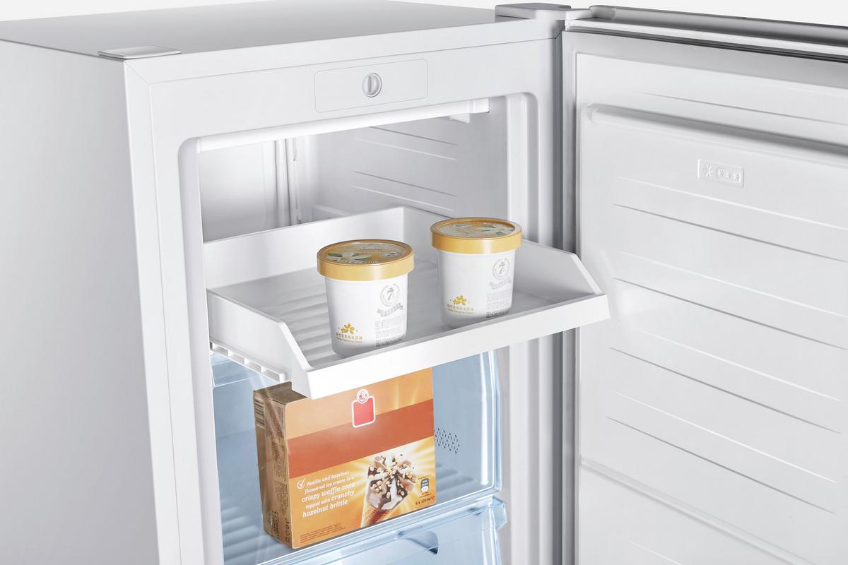 Gefrierschrank Nabo Gs 1671 Weiss - Weiß, Basics, Glas/Kunststoff (55/143/53,7cm) - Nabo