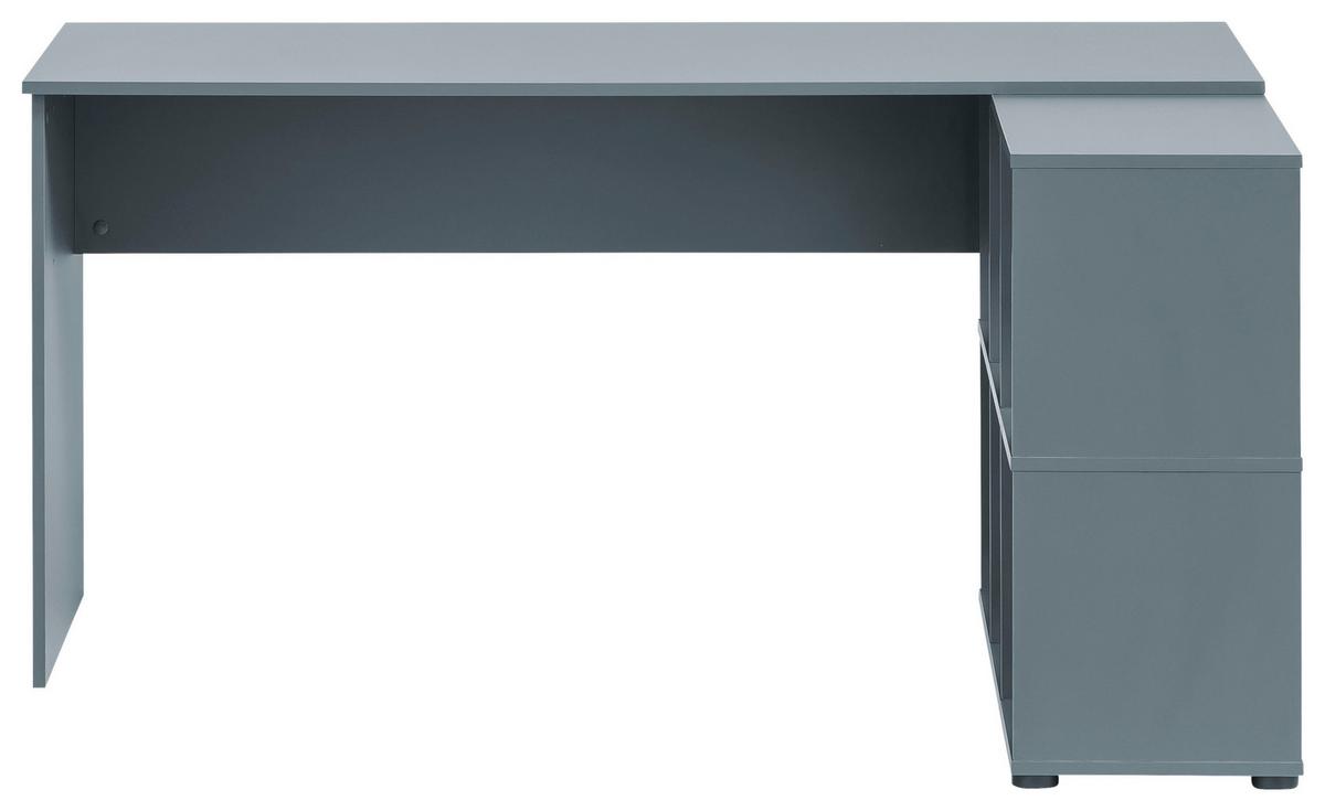 Schreibtisch Serie 500 Blau B: 150 cm - Blau, MODERN, Holzwerkstoff (150/73,6/121,6cm) - MID.YOU