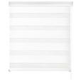 Doppelrollo Emanuel Halbtransparent 120x160 cm - Weiß, MODERN, Textil (120/160cm) - Luca Bessoni