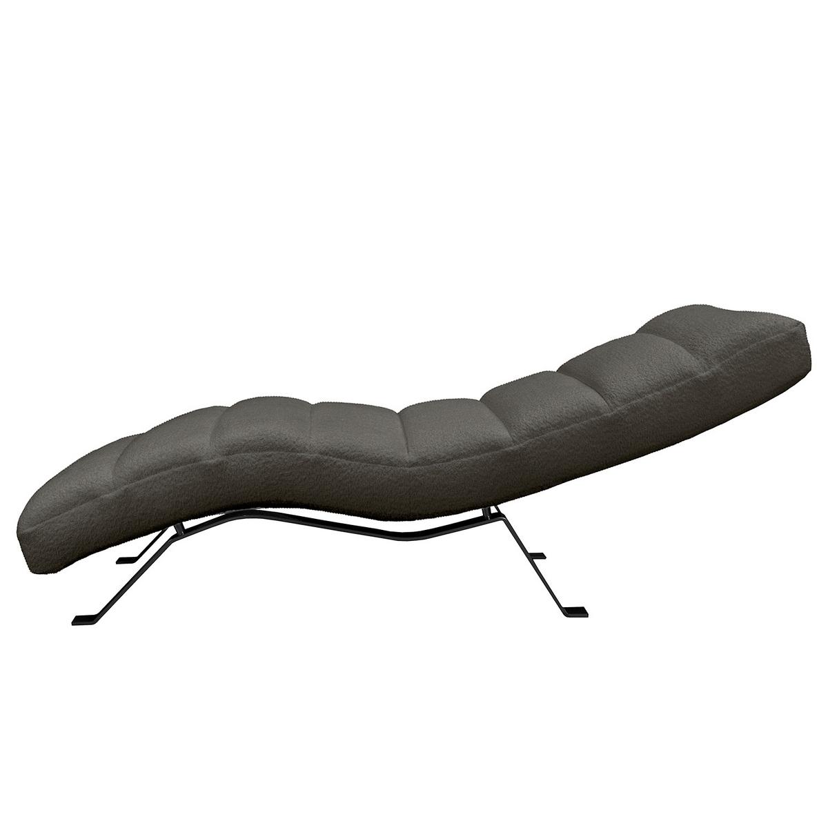 Relaxliege Swing Black Anthrazit B: 65 Cm - Anthrazit/Schwarz, Design, Textil (65/65-95/171cm) - Livetastic