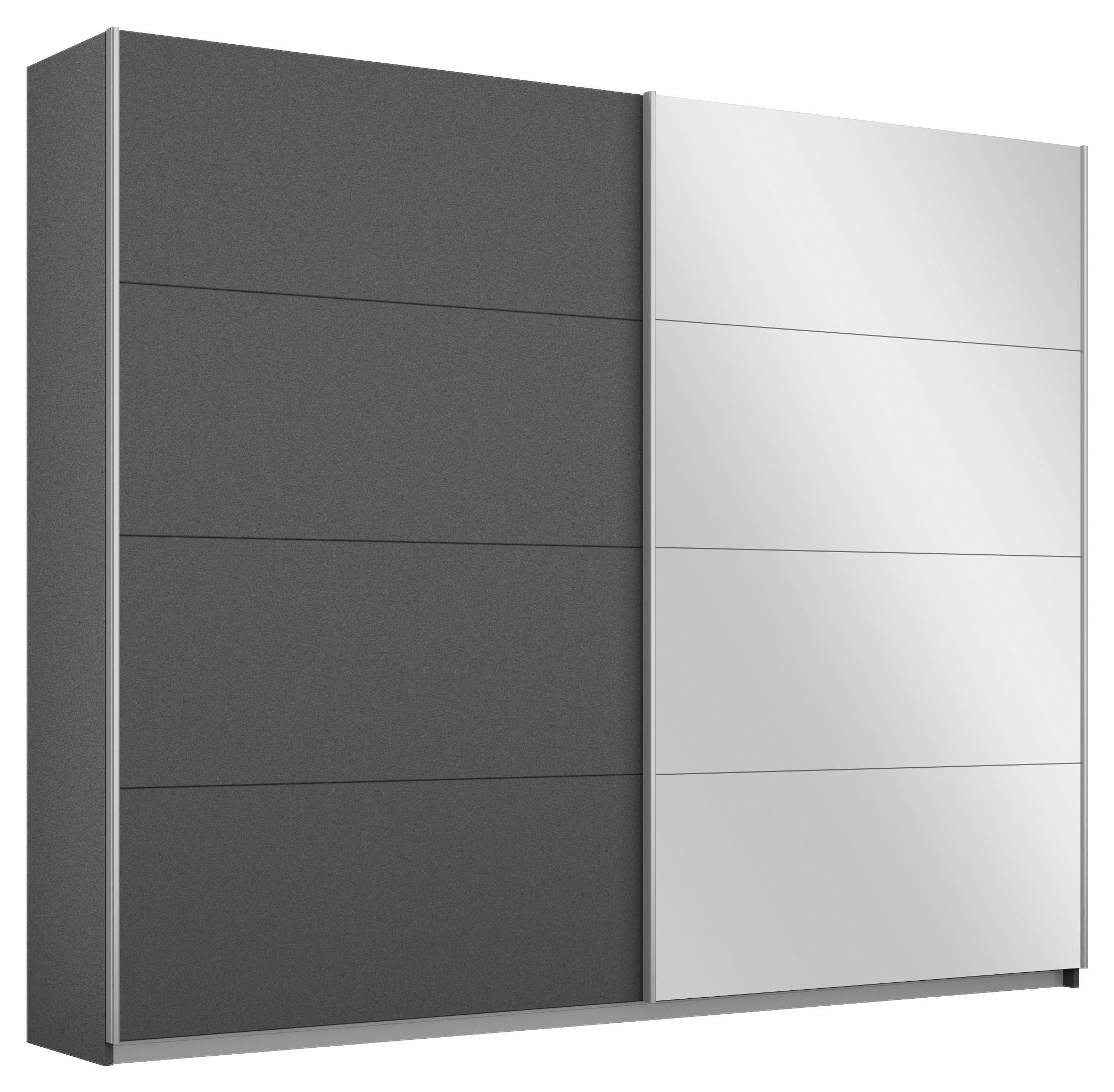 Schwebetürenschrank Belluno Grau Metallic
