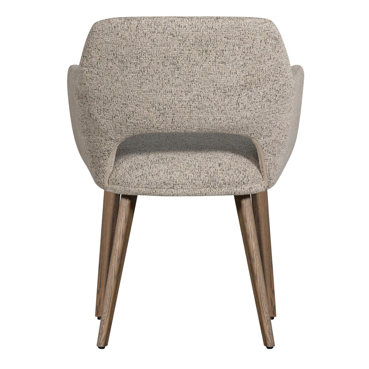 Armlehnstuhl-Set Murat Braun/Natur B: 61cm - Braun/Naturfarben, MODERN, Holz/Textil (61/86/60cm) - Livetastic