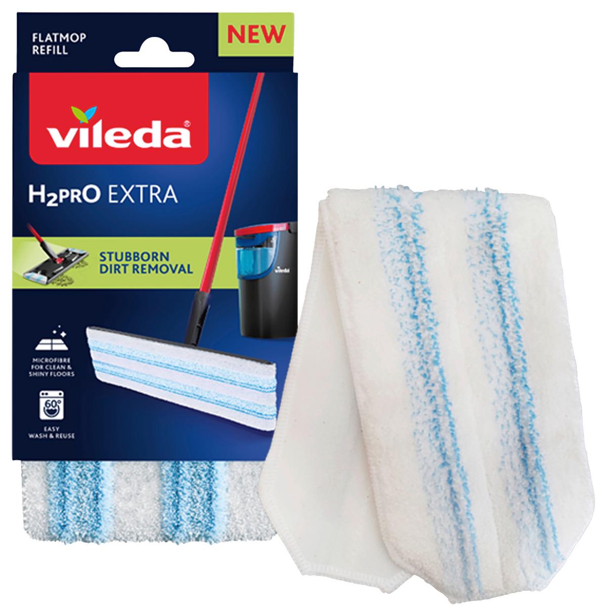 Wischbezug Ersatz H2Pro - Blau, Basics, Textil (11/20/23cm) - Vileda
