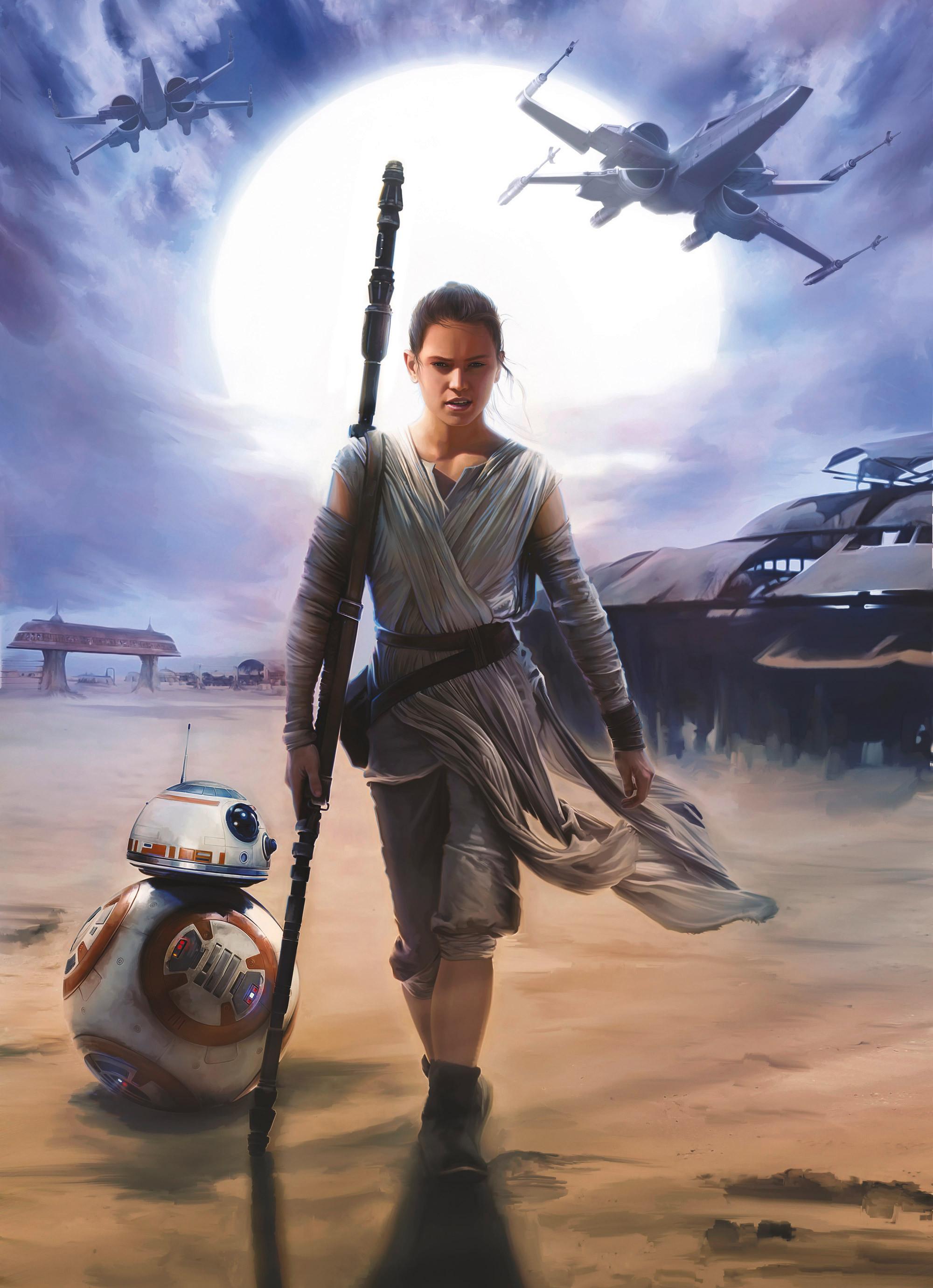 Fototapete Star Wars - Blau/Grau, Design, Papier (184/254cm) - Disney