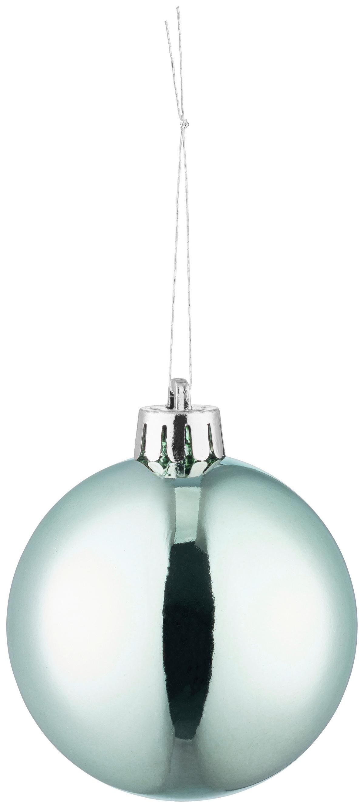 CHRISTBAUMKUGEL-SET Jelena, Grün, 30-teilig - Grün, KONVENTIONELL, Kunststoff (6cm) - Luca Bessoni