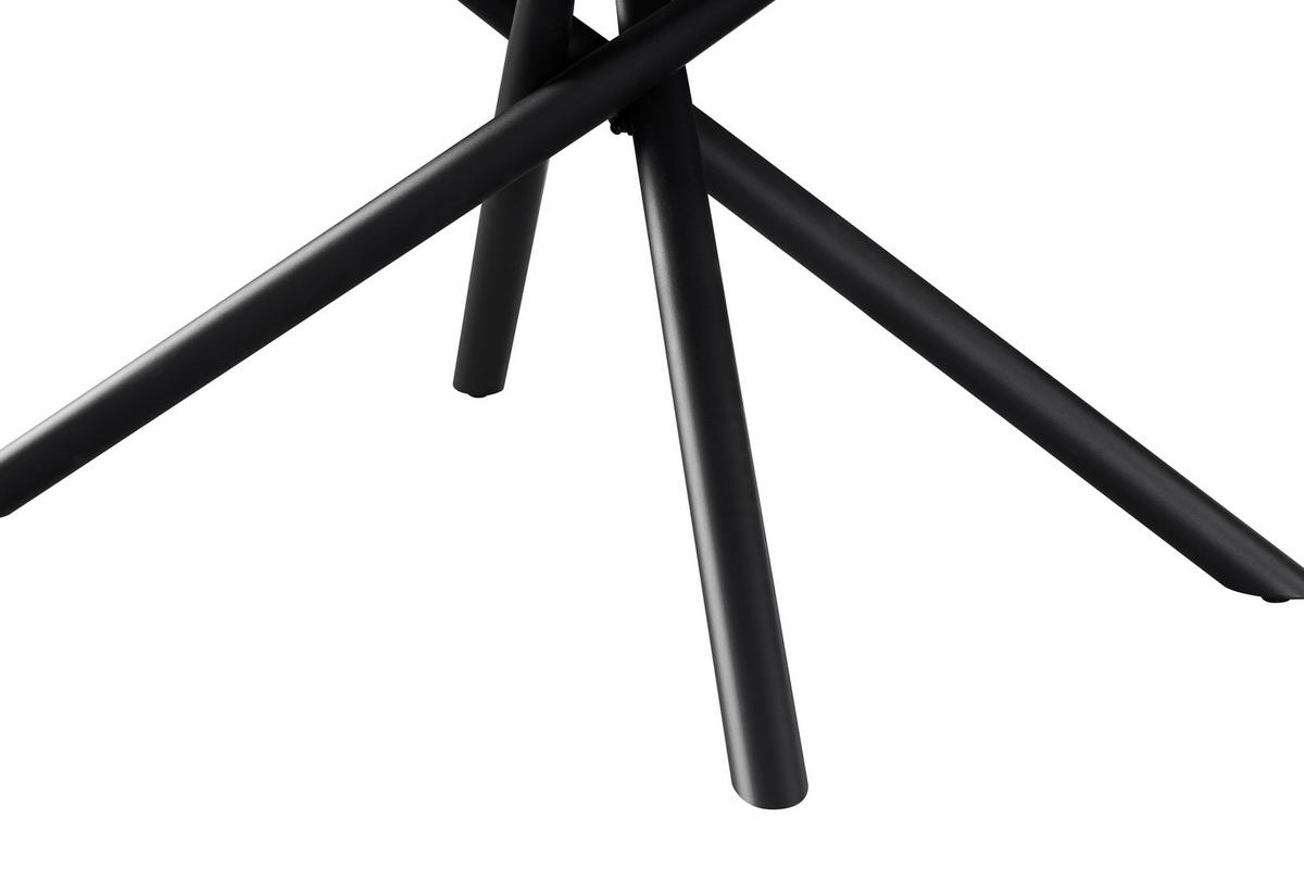 Esstisch Terence Keramikplatte, B: 180 Cm - Schwarz/Grau, MODERN, Keramik/Metall (180/76/90cm)