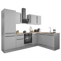 ROHOVÁ KUCHYŇA DENVER - čierna/sivá, Design, kompozitné drevo/plast (280/175cm) - MID.YOU