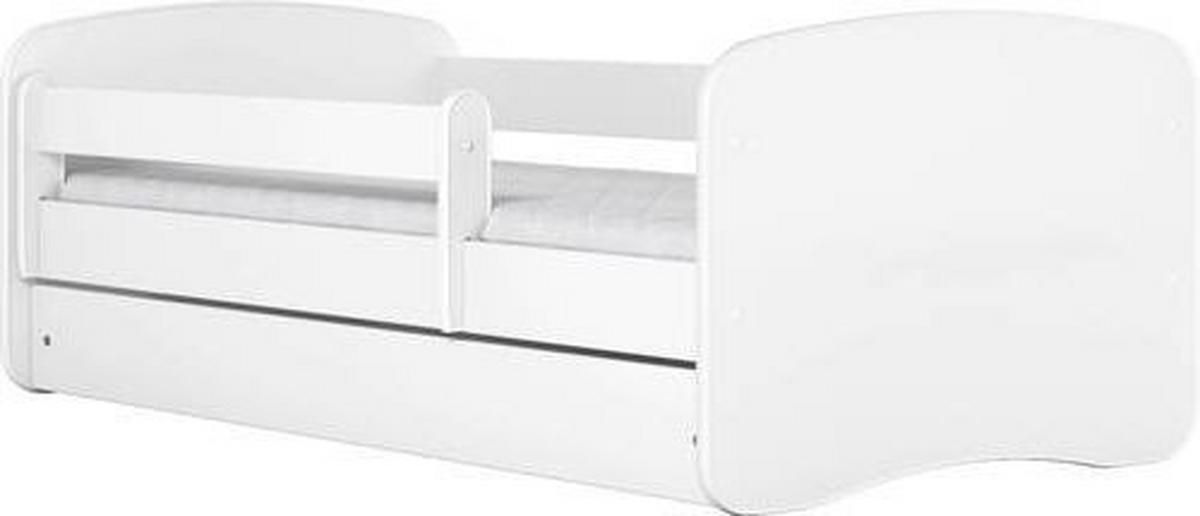 Kinder-/Juniorbett Babydreams inkl. Matratze 80x160 - Birkefarben/Weiß, MODERN, Holz/Holzwerkstoff (80/160cm) - MID.YOU