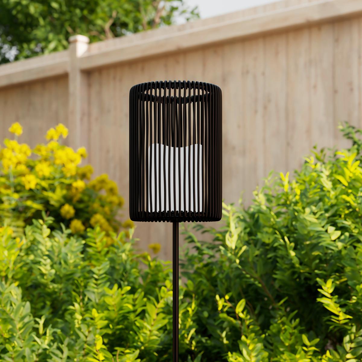 SOLÁRNE SVIETIDLO NANAY - čierna, Modern, kov/plast (12/78cm) - Bessagi Garden