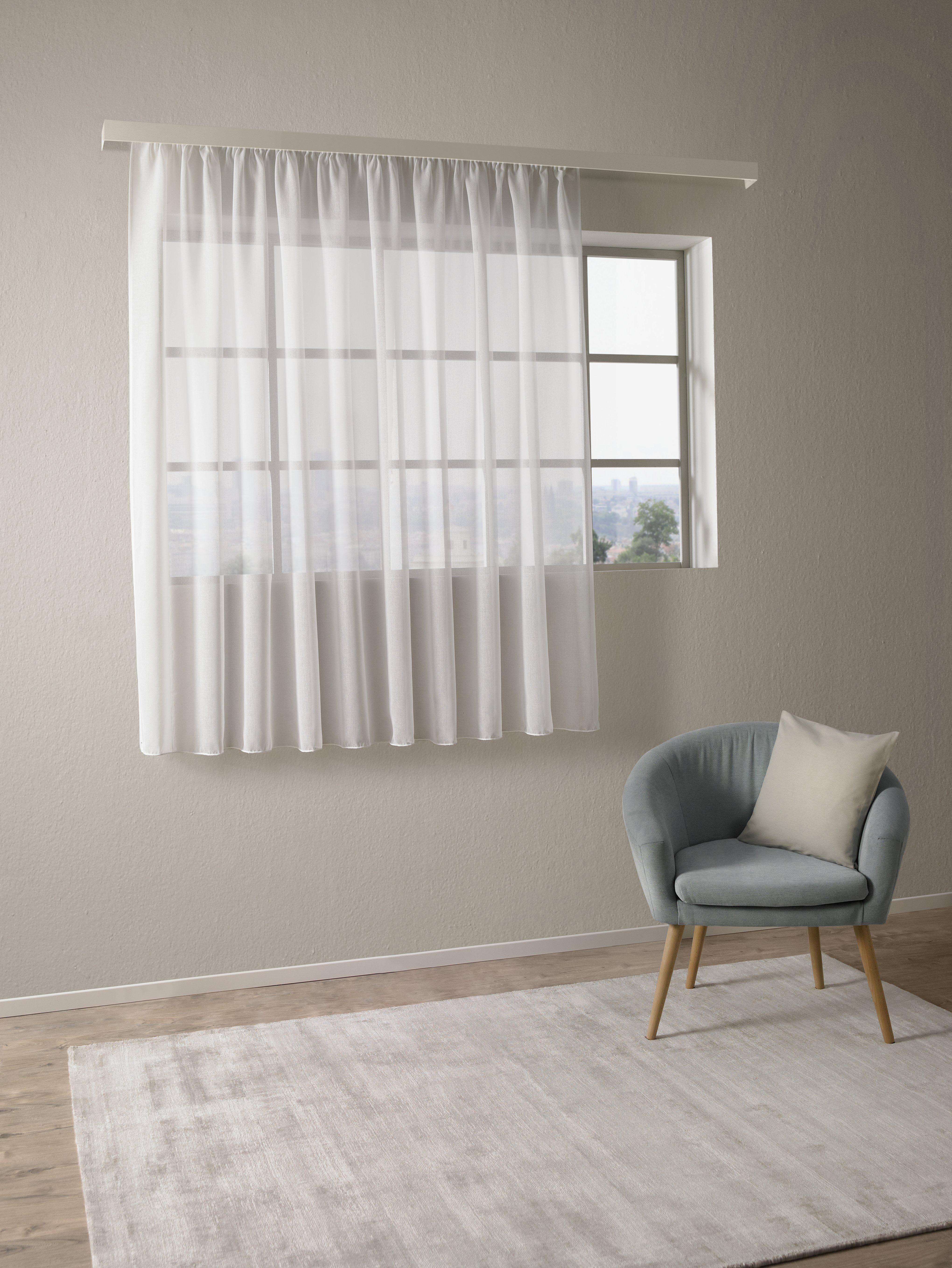 Kusová záclona Tosca store, 300/175cm - biela, textil (300/175cm) - Modern Living