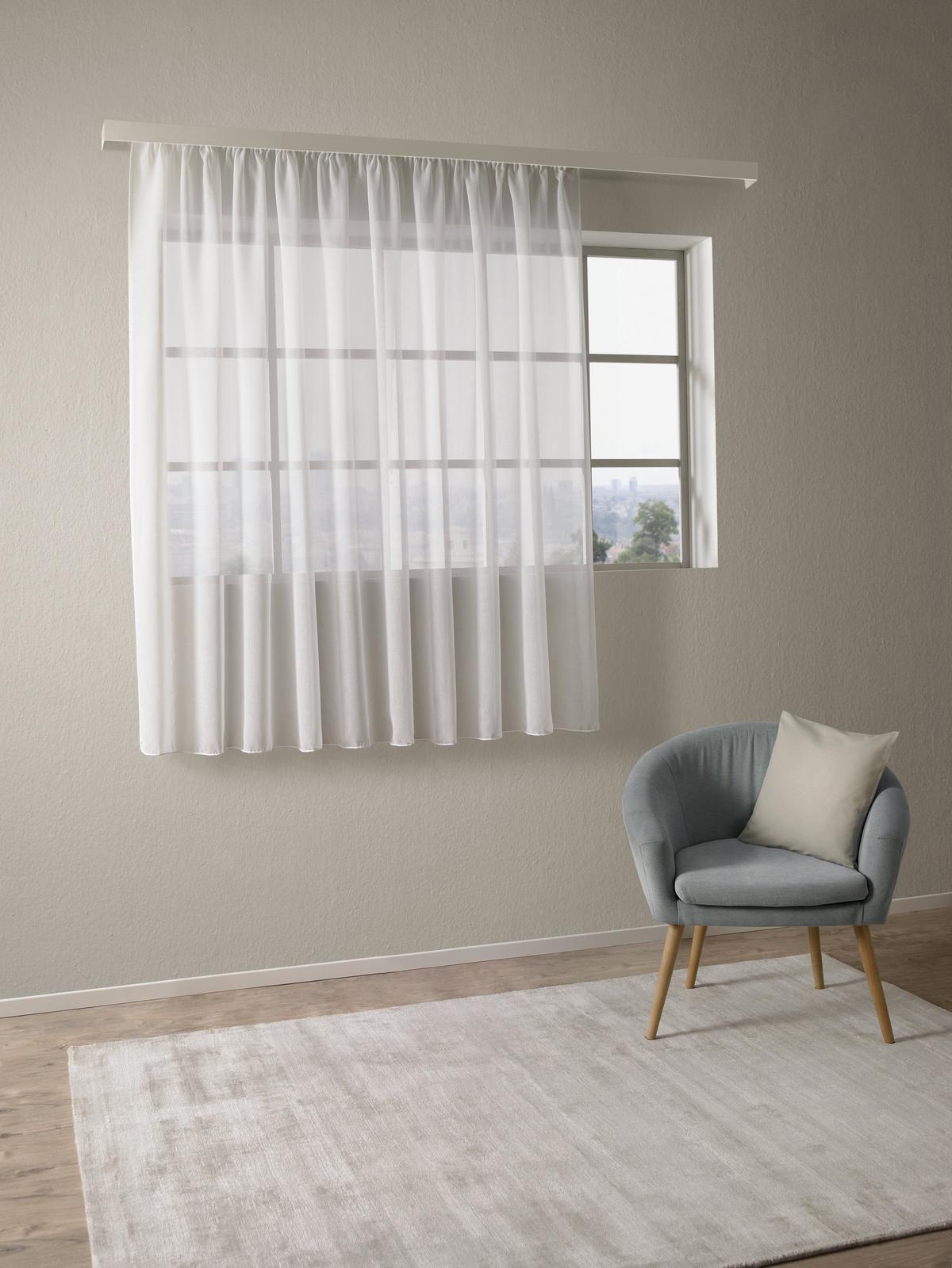 Kusová záclona Tosca store, 300/175cm - bílá, textil (300/175cm) - Modern Living