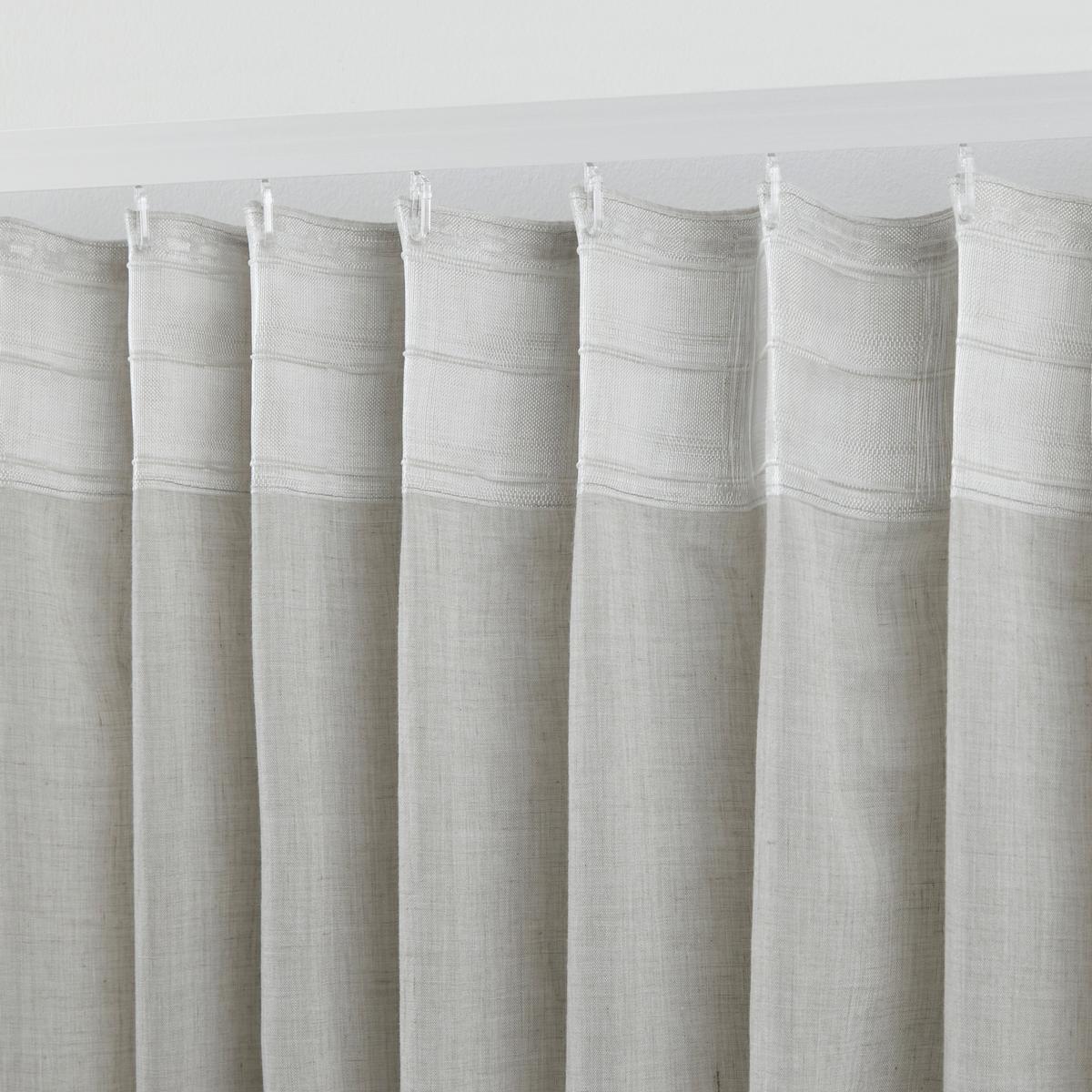 HOTOVÝ ZÁVĚS Ramona, 135/245cm, šedá - béžová, Moderní, textil (135/245cm) - Modern Living