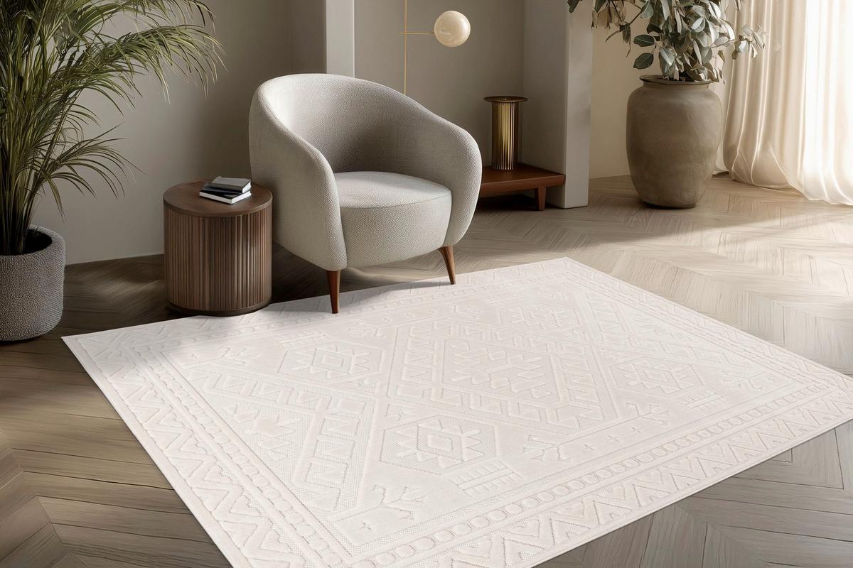 Síkszövött Szőnyeg Dreamcatcher 425 Elfen 200x290 - elefántcsont, Basics, textil (200/290cm) - Kayoom