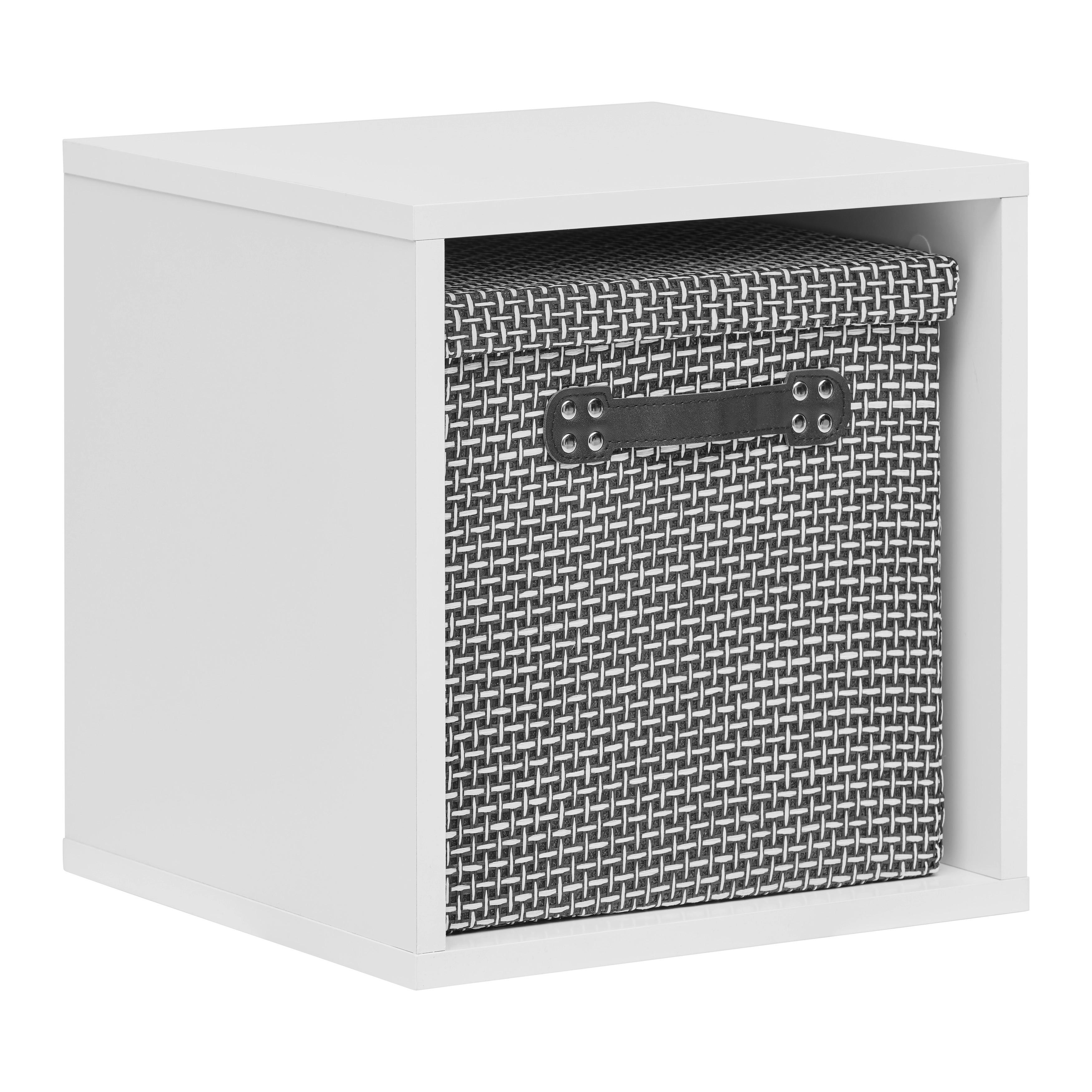 BOX LUGO - bílá, Moderní, kompozitní dřevo (35,2/35,2/34,4cm) - Mömax