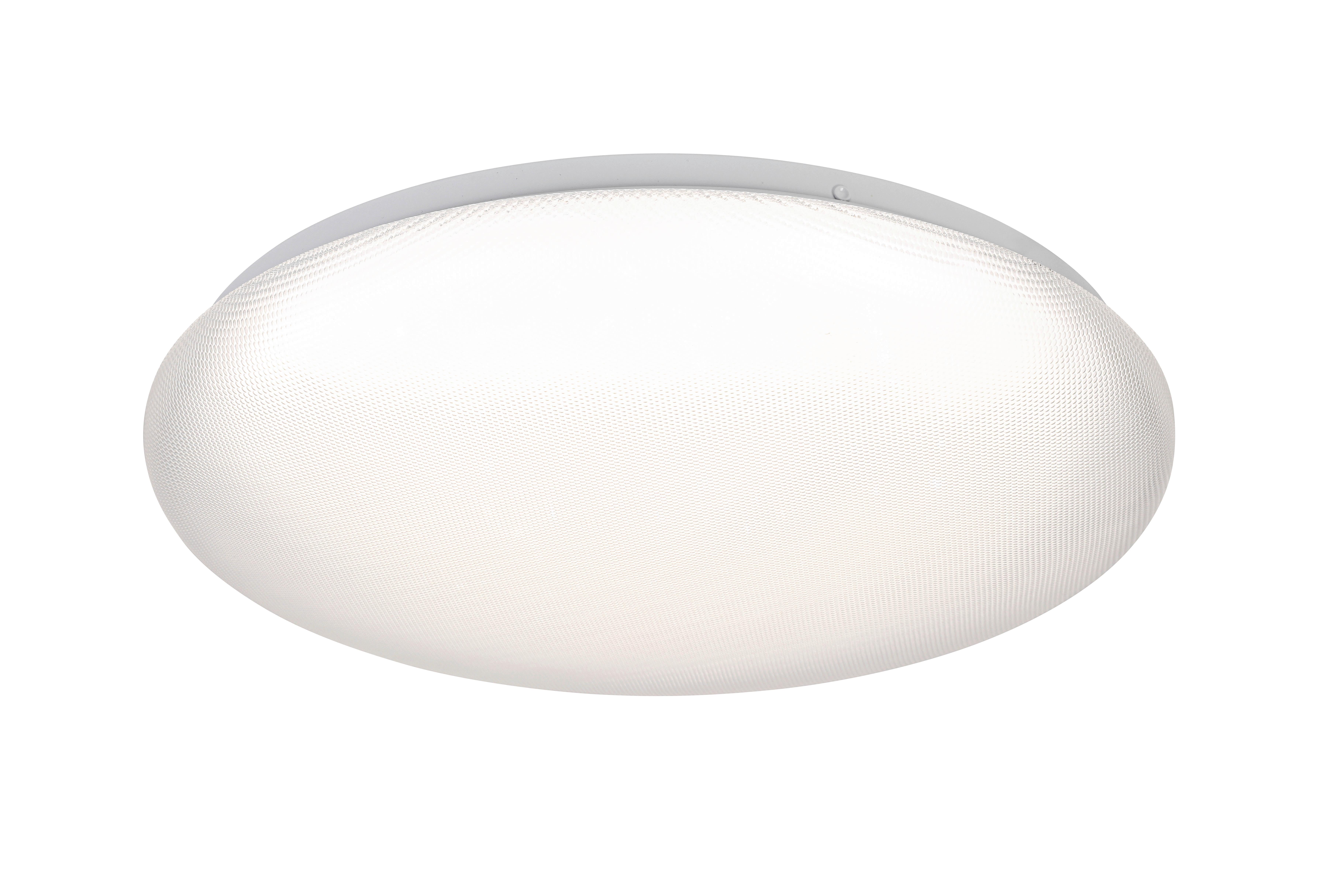 Led-deckenleuchte Natalie - Weiß, KONVENTIONELL, Kunststoff/Metall (38/8cm) - Luca Bessoni