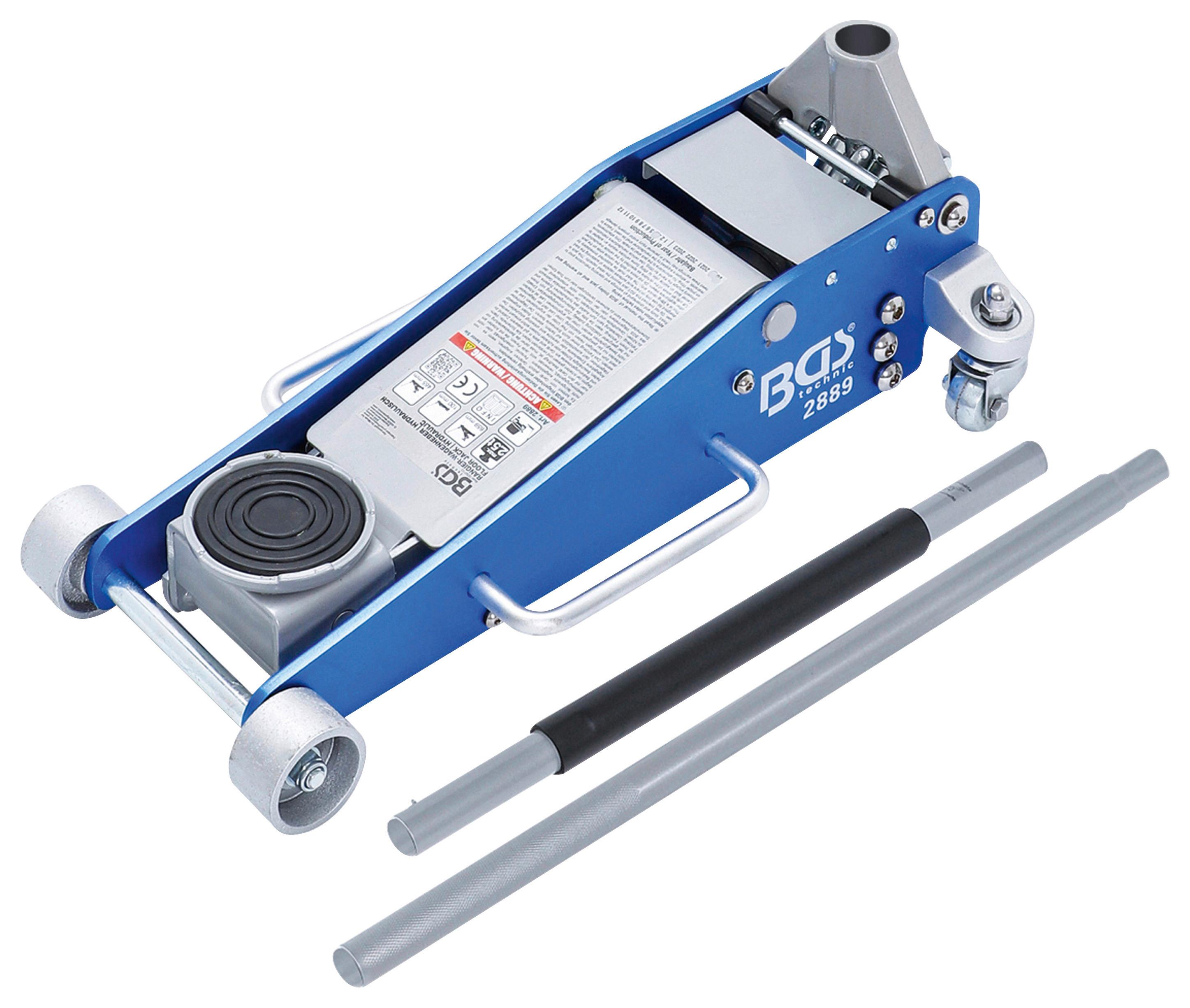 Rangier-Wagenheber hydraulisch Blau/Silberfarben B: 36,2 cm - Blau/Silberfarben, Basics (74,7/36,2/21,3cm)