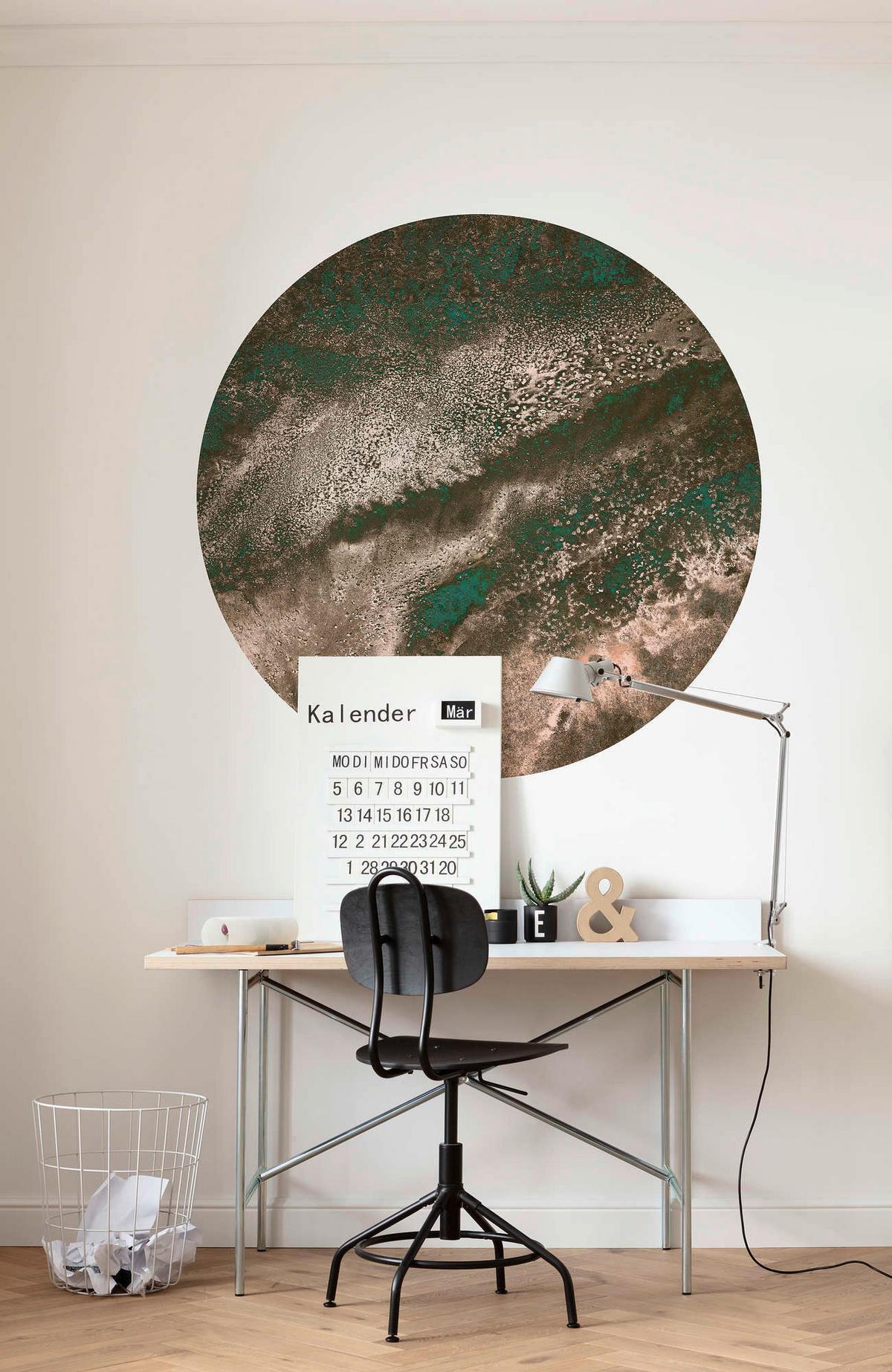 Fototapete Cuivre - Bronzefarben/Grün, Trend, Papier (125cm) - Komar