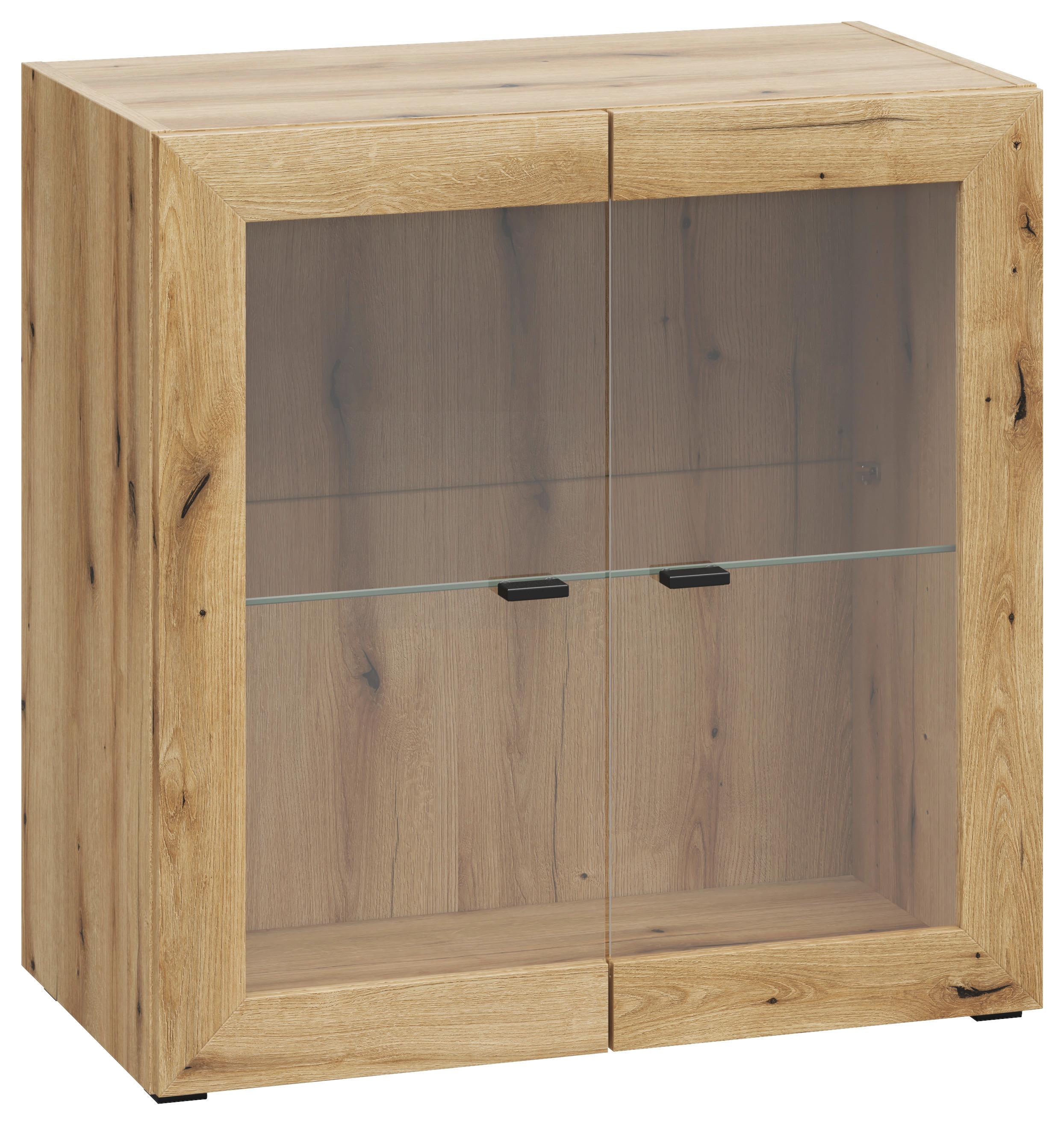 Stapelprogramm Sixty-Four - Eichefarben/Anthrazit, Trend, Holzwerkstoff (256/192/35cm)