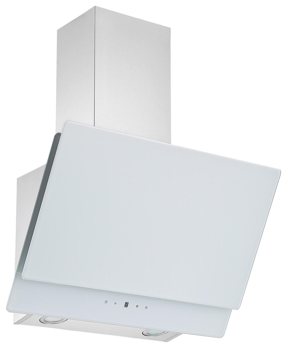 Dunstabzugshaube Respekta Selena 60 Cm - Weiß, Trend, Glas/Metall (60/74,3-112,3/31,3cm) - Respekta