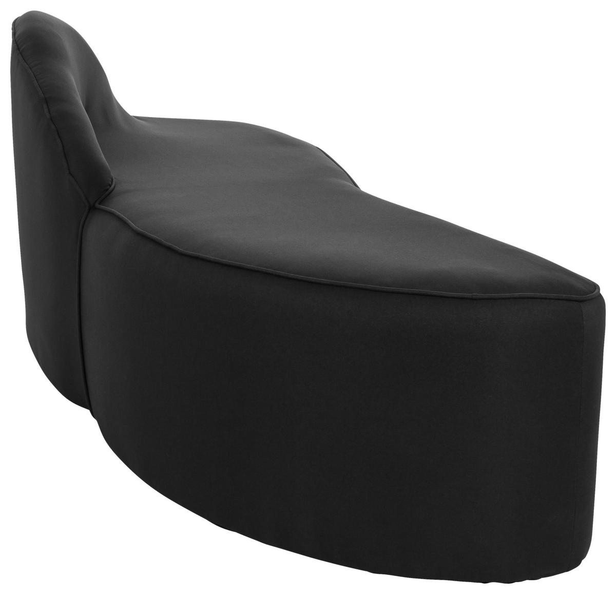 Sofa Baracoa Schwarz B: 170 cm - Schwarz, MODERN, Textil (170/69/68cm) - MID.YOU