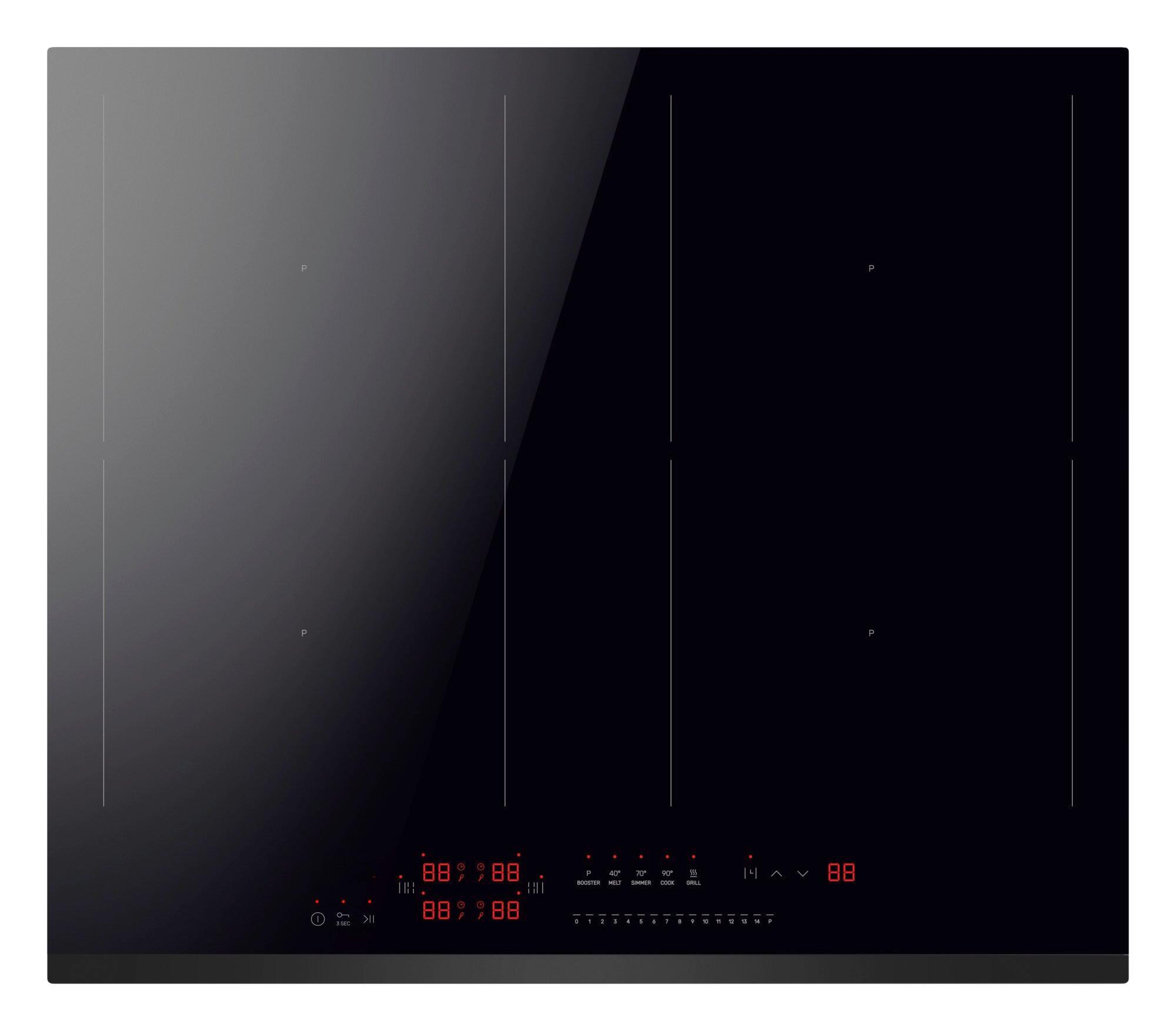 Induktionskochfeld kmi 776 660 F - Schwarz Hochglanz, Design, Glas (59,2/4,9/52,2cm) - Amica