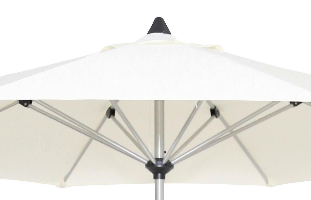 Sonnenschirm Acapole DM: 300 cm mit Schutzhülle Naturfarben - Platinfarben/Naturfarben, Basics, Textil/Metall (300cm) - Gardenson