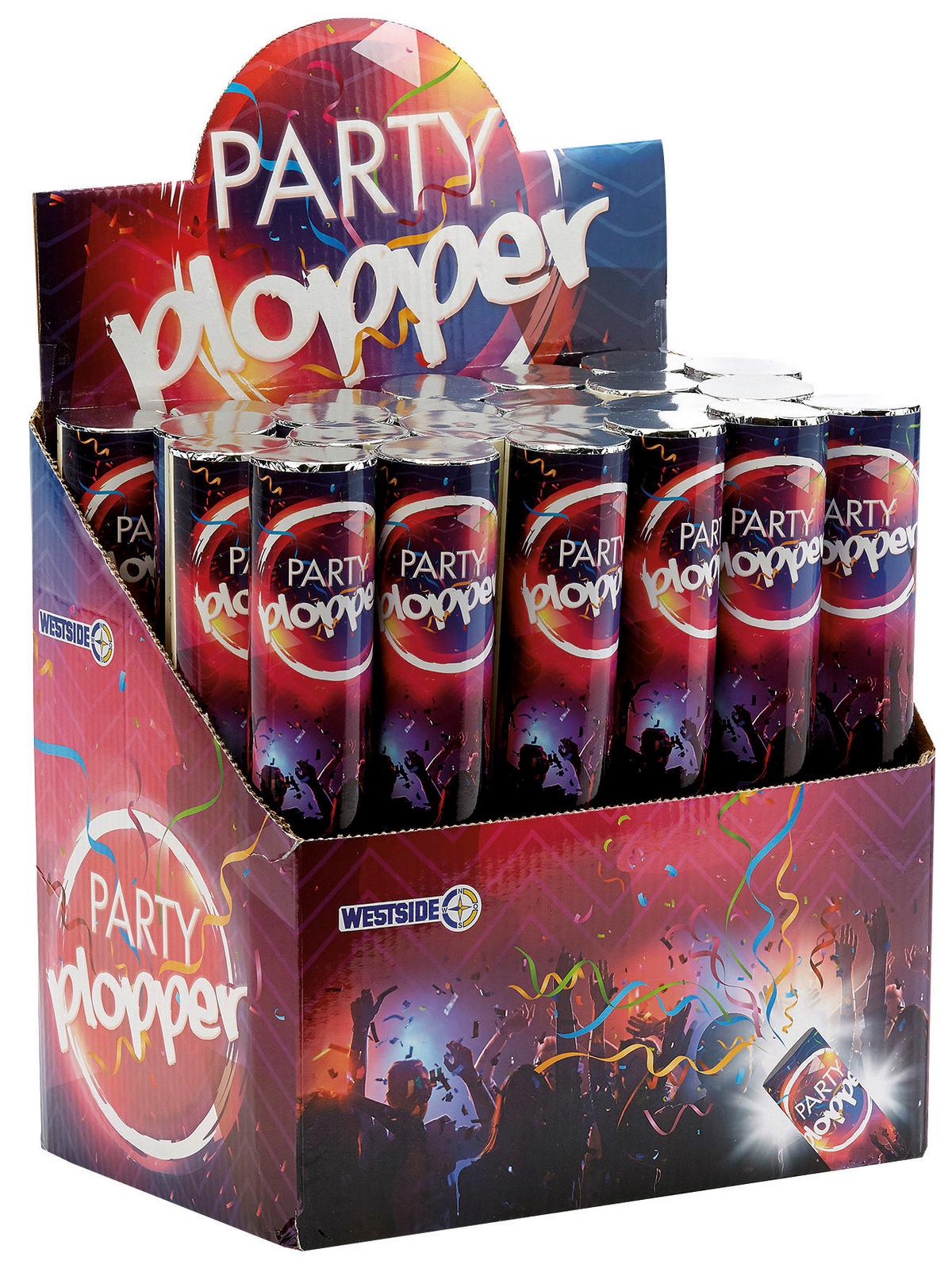 Luftschlange Party-Plopper - Lila, Trend, Kunststoff (25cm)