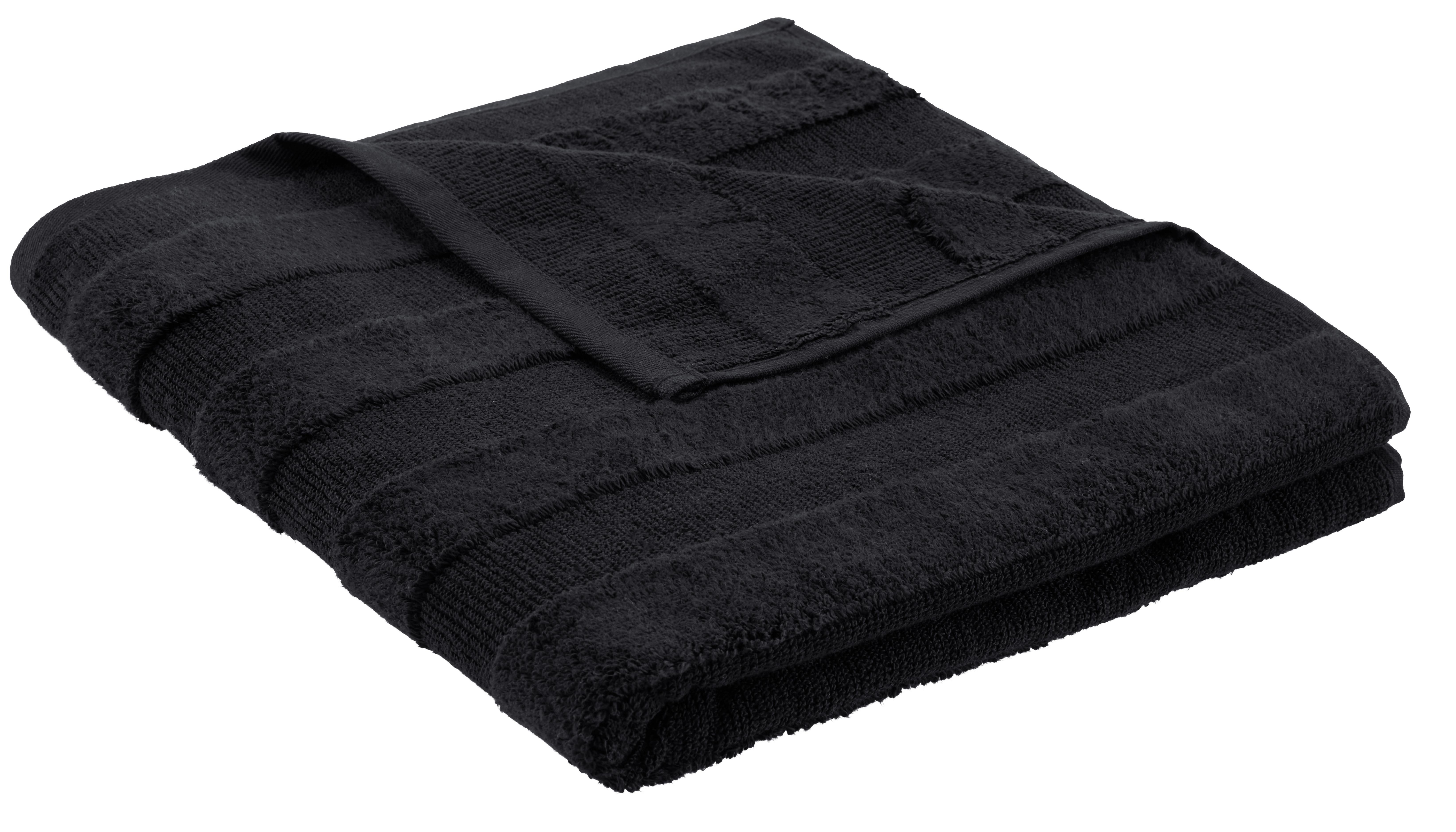 OSUŠKA DO SPRCHY Chris, 70/140cm, černá - černá, textil (70/140cm) - Premium Living