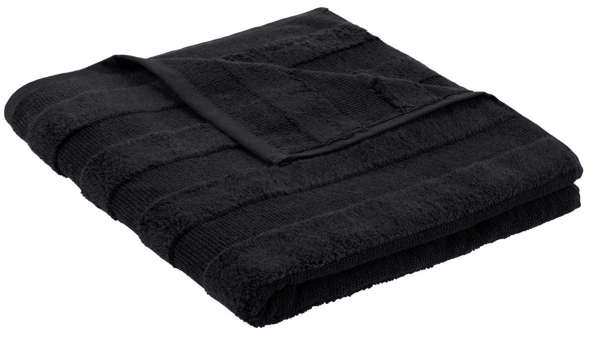 OSUŠKA DO SPRCHY Chris, 70/140cm, černá - černá, textil (70/140cm) - Premium Living