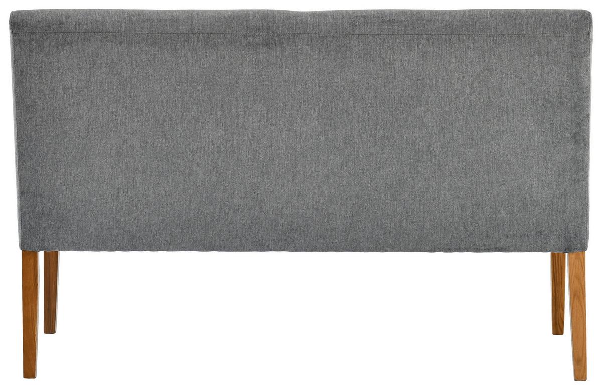 Sitzbank Damla Hellgrau/Eiche B: 140 cm - Eichefarben/Hellgrau, KONVENTIONELL, Holz/Textil (140/91,5/63cm) - Cantus