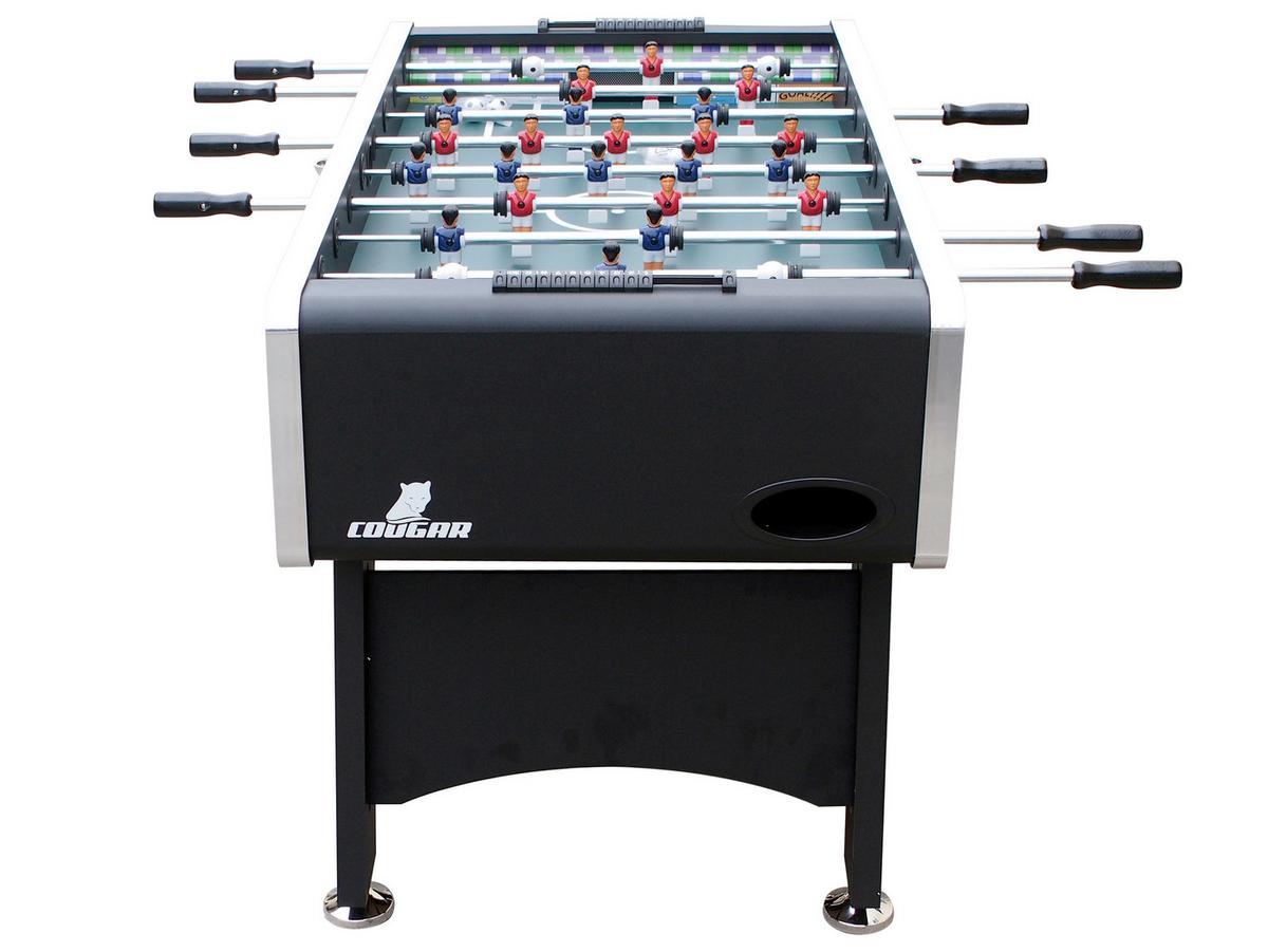 Tischfußball Holz Schwarz 4 Bälle, Manueller Torzähler - Schwarz, KONVENTIONELL, Holz (75/88/141cm) - Ambia Garden