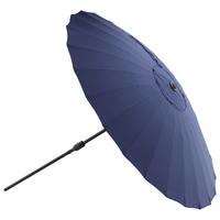 Sonnenschirm Palmetto Dm: 270 Cm H: 249cm Blau - Blau, KONVENTIONELL (270/270cm) - Gardenson