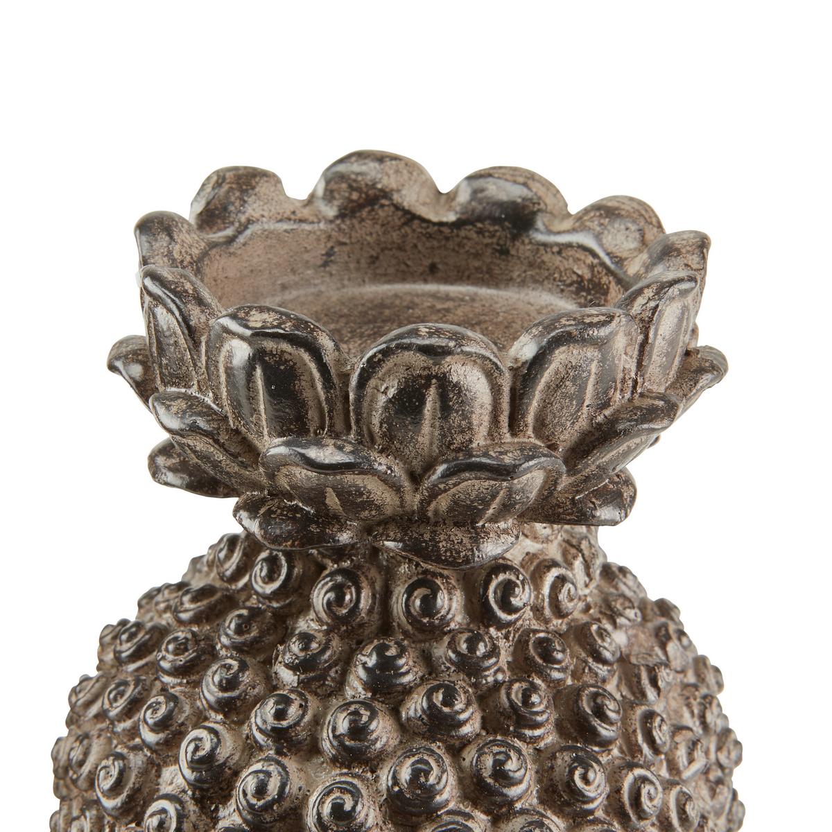 Teelichthalter Kunststoff Braun/goldfarben 3 Teelichter - Goldfarben/Braun, LIFESTYLE, Kunststoff (27/8,5/17,5cm) - Luca Bessoni