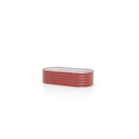 Hochbeet Stahl Vita 401 oval 82,1x40,1x162,1 cm, Rot - Rot, Basics, Metall (82,1/40,1/162,1cm)