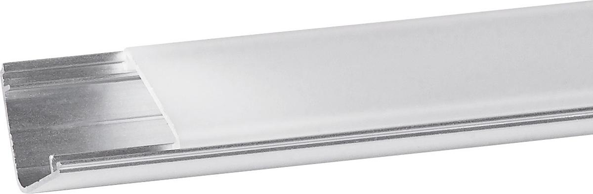 LED-Dekoleuchte Function Delta Profil 100cm, Beliebig Kürzbar - Transparent/Alufarben, Basics, Kunststoff/Metall (100/2/2cm) - Paulmann
