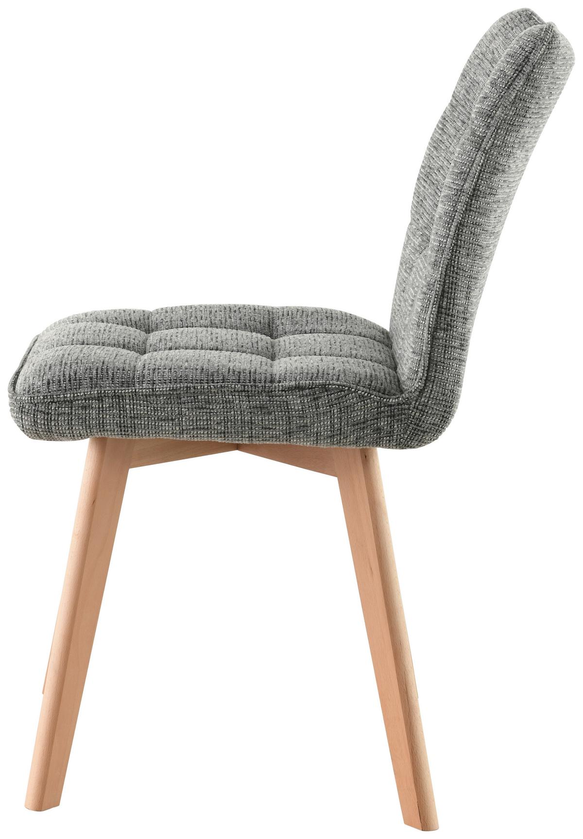 Stuhl Colin - Eichefarben/Grau, LIFESTYLE, Holz/Textil (45/88/62cm) - Livetastic