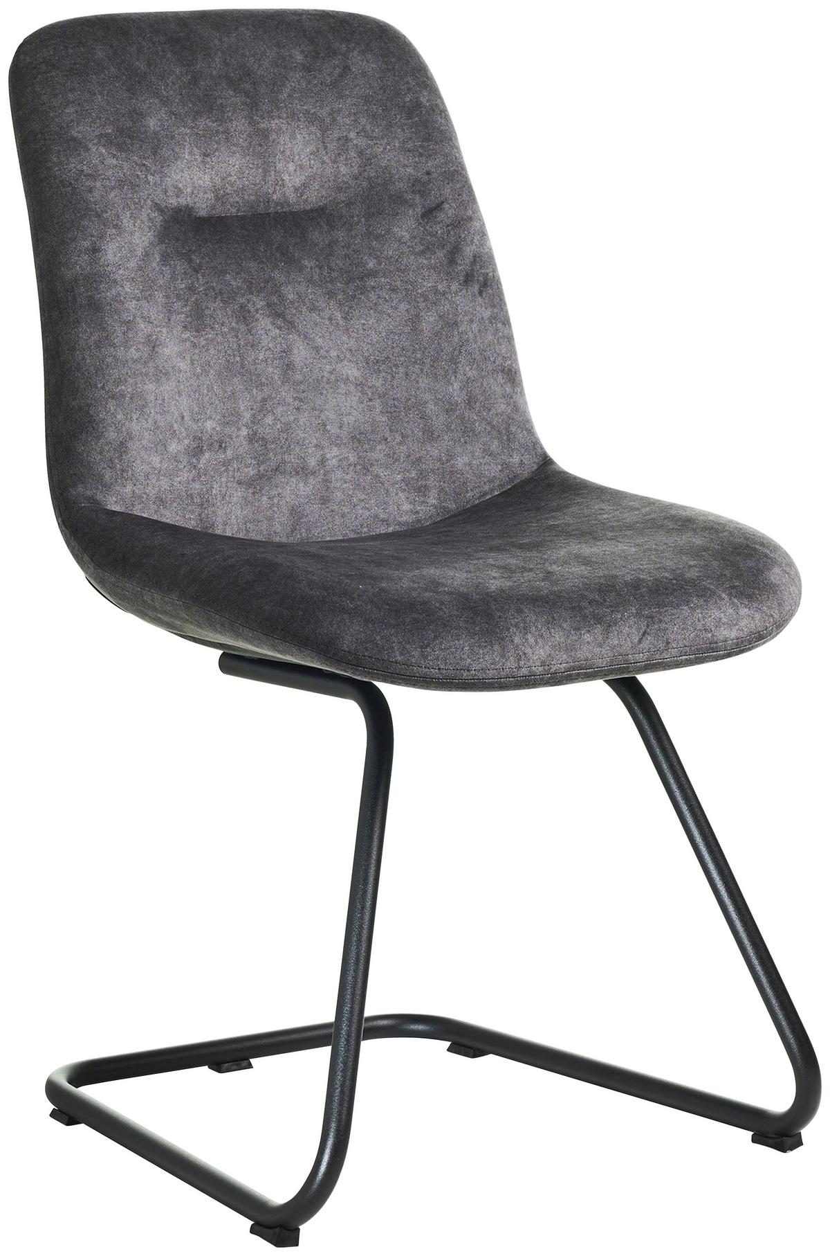 STOLIČKA SWING-CH - čierna/sivá, Basics, kov/textil (51/89/61cm) - Celina Home