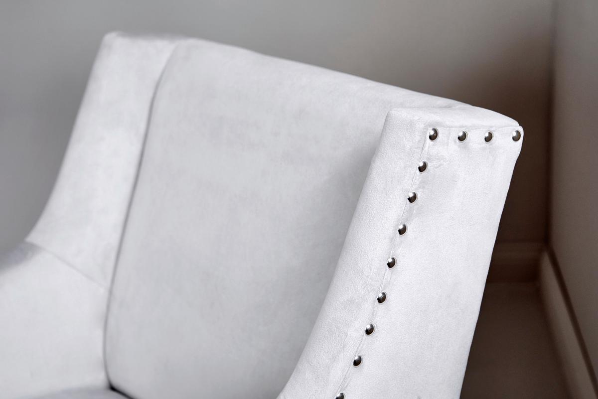 Armlehnstuhl Savik Kent Silber/Schwarz Gepolstert - Silberfarben/Schwarz, MODERN, Holz/Textil (58/62,5/88cm) - Livetastic