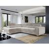 Ecksofa Laurence Beige S: 205x278 cm - Beige/Silberfarben, Design, Textil (205/278cm) - MID.YOU