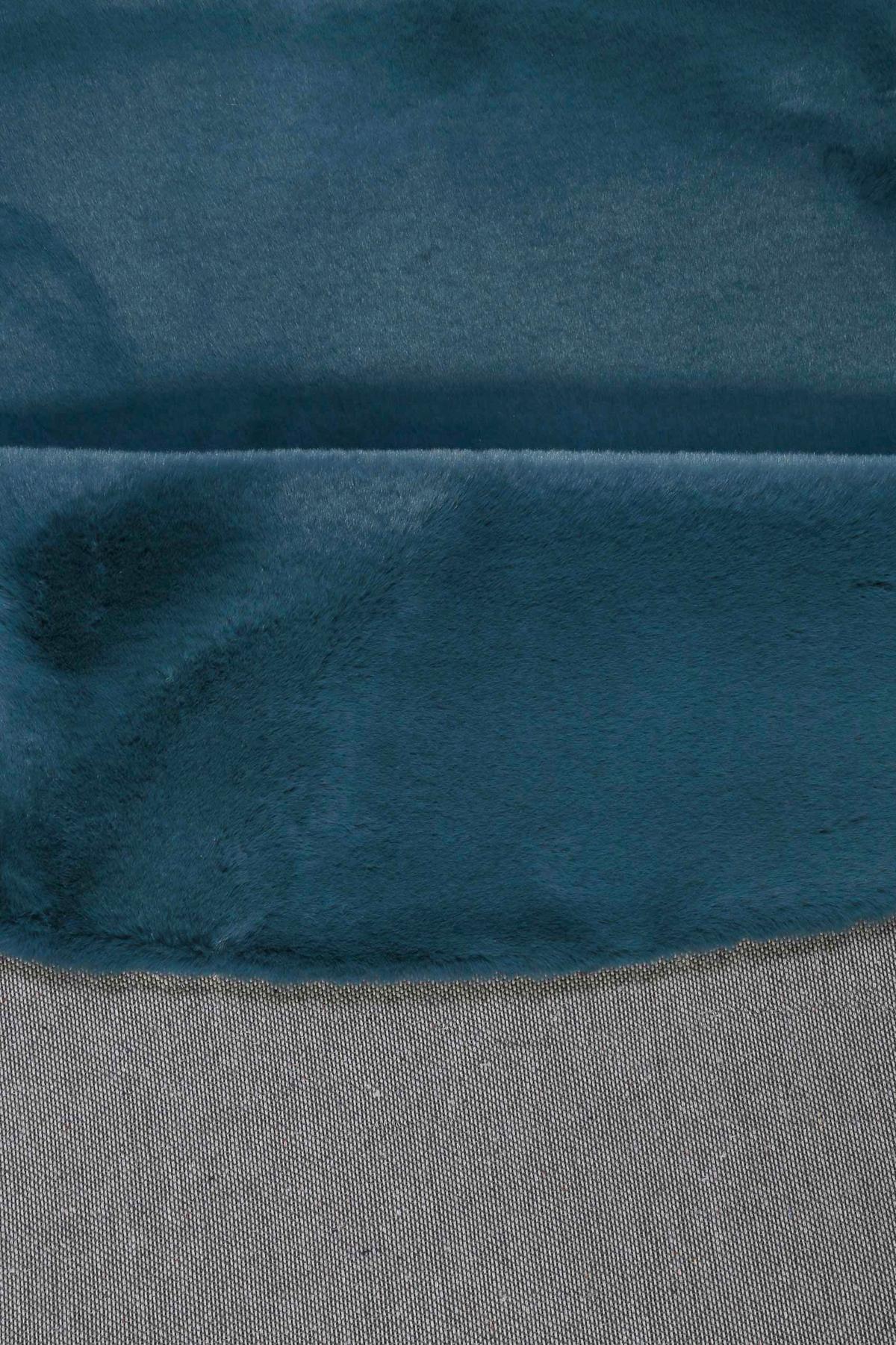 Hochflorteppich Petrol, Ø: Ca. 200 Cm - Petrol, KONVENTIONELL, Textil (200/200cm) - Esprit